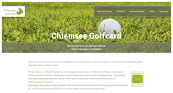 Desktop Screenshot of golfcard-chiemsee.de