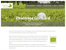 Tablet Screenshot of golfcard-chiemsee.de